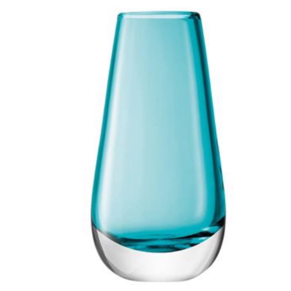 LSA International Flower Color Peacock Teal 5.5” Bud Vase
